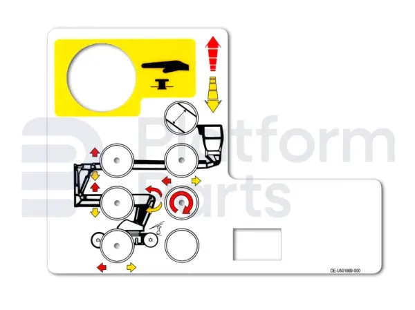 Sticker, grondbediening