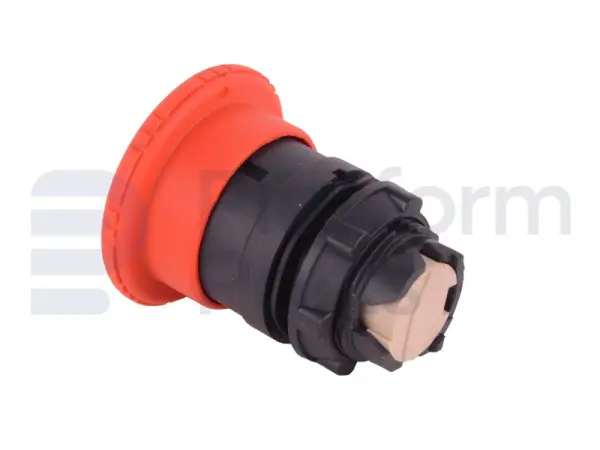 Emergency stop plastic with turn