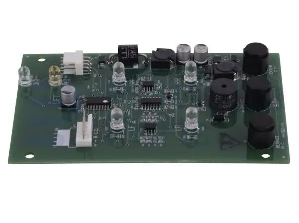 Electronic card, control box