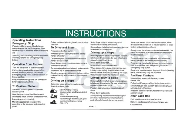 Sticker, gebruiksinstructies