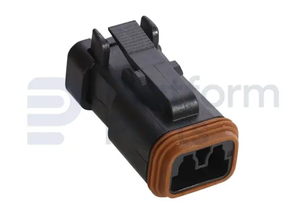 Connector plug, DT-series, 2 pin, male