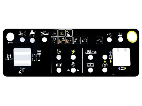 Pegatina, uso, caja de control