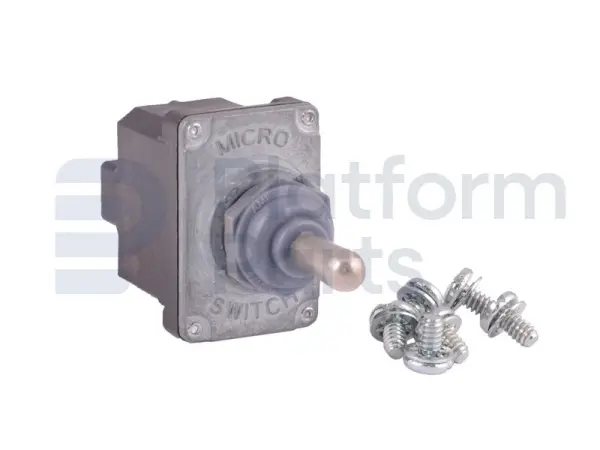 Toggle switch, (ON)-OFF-(ON), DPDT