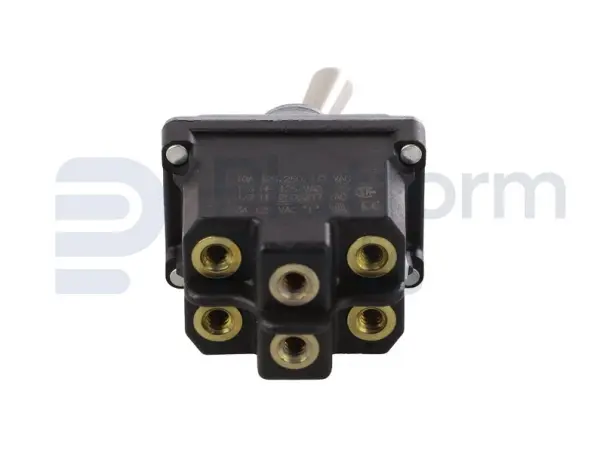 Toggle switch, (ON)-ON, DPDT