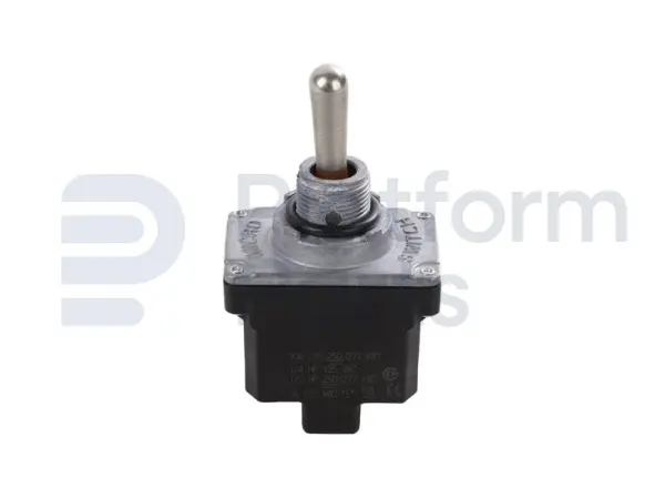 Toggle switch, (ON)-OFF-(ON), DPDT