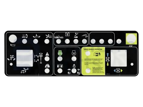 Sticker, bediening, control box