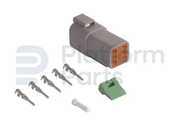Verbindingsfiche, DT-series, 6 pin, vrouwelijk