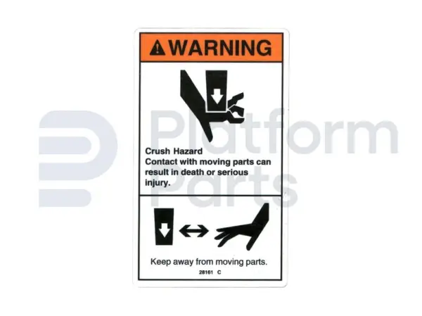 Pegatina, crushing hazard