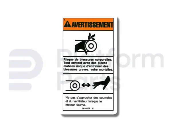 Decal, moving parts, French
