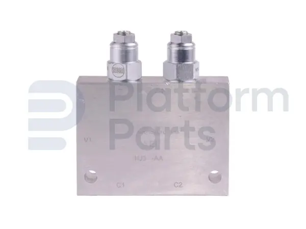 Hydraulische verdeelblok, 2 ventiel, counterbalance