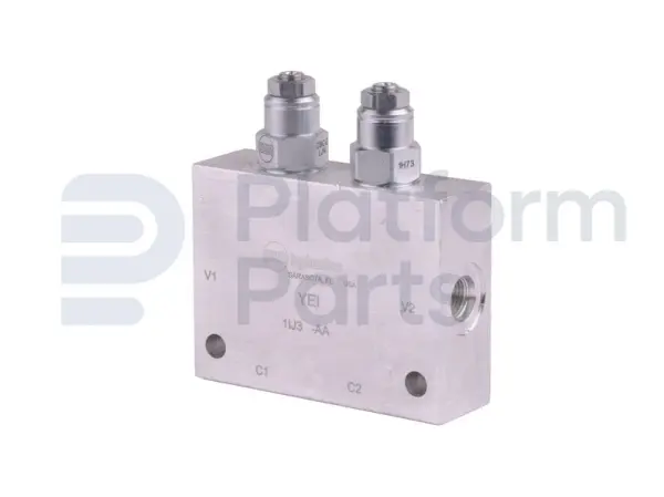 Hydraulische verdeelblok, 2 ventiel, counterbalance
