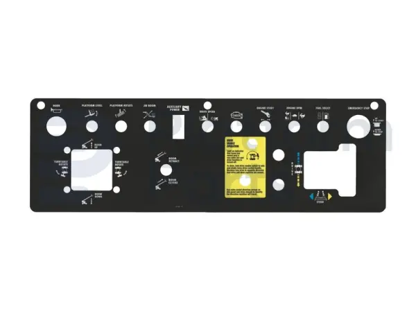 Decal, control, control box