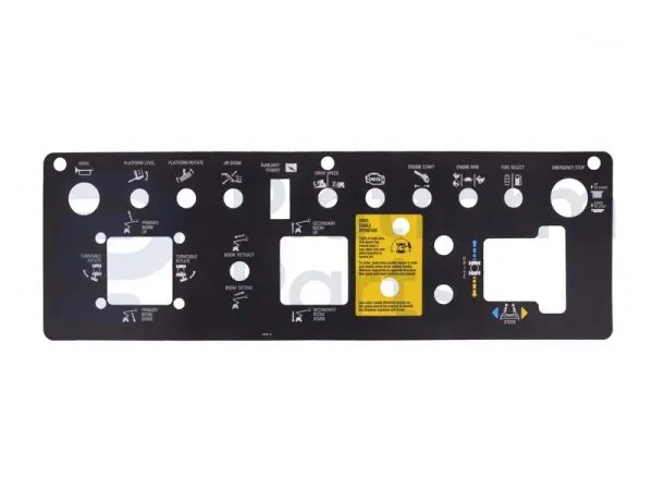 Sticker, bediening, control box
