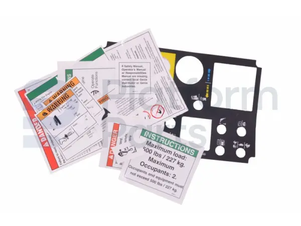 Autocollant kit, sécurité, plate-forme Z34-22RT