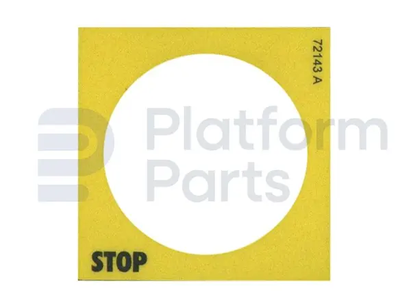 Sticker, noodstop