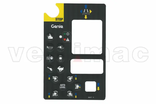 Autocollant, commande, boîtier de commande
