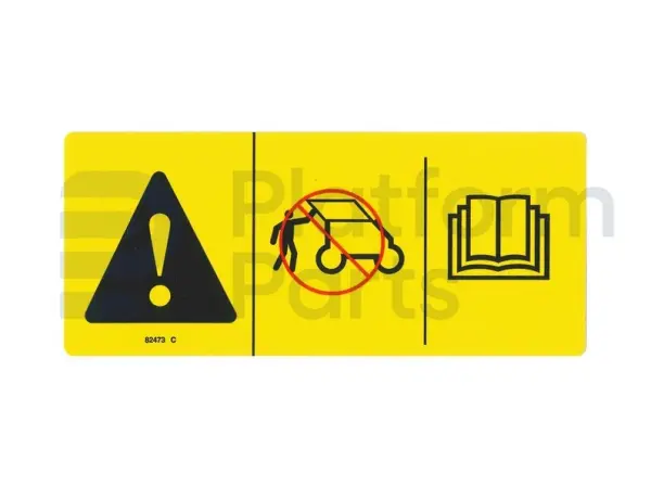 Autocollant, warning, comp access