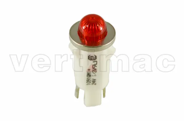Piloto led, rojo, 24V