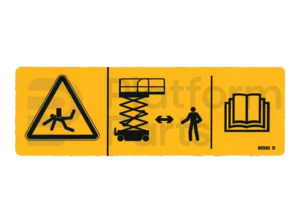 Autocollant, crushing hazard