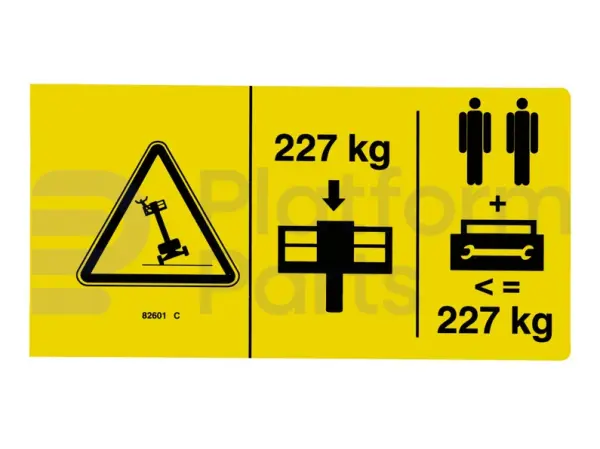 Sticker, max gewicht 227kg