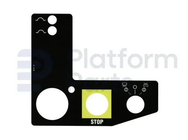 Sticker benedenbediening
