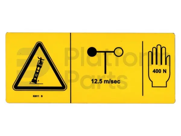 Autocollant, manual force 400N