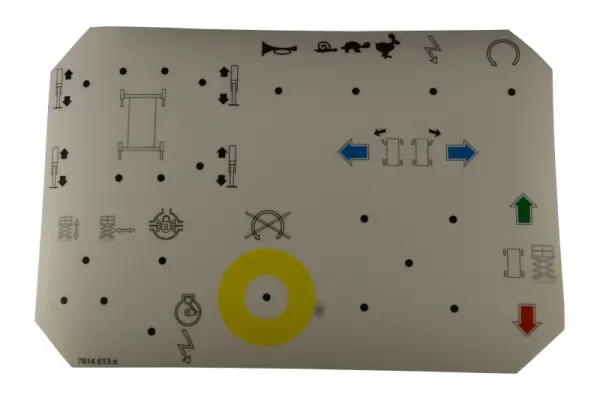 Autocollant, commande, boîtier de commande
