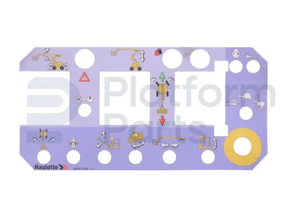 Decal, control, control box