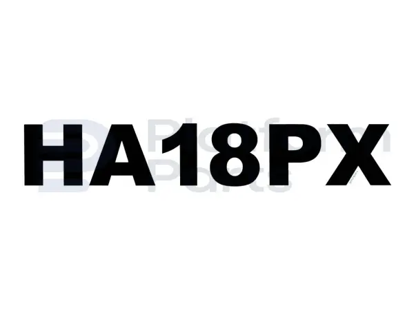 Autocollant 'HA18PX'