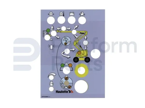 Autocollant, commande en bas