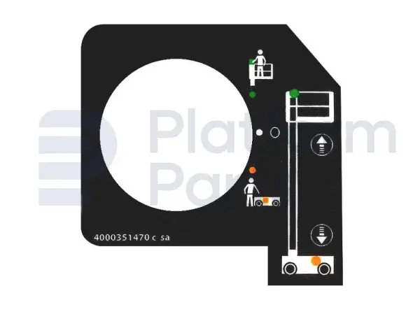 Sticker, benedenbediening