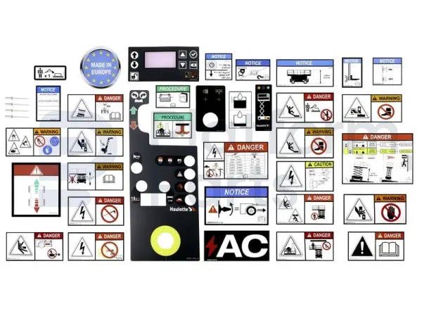 Sticker kit, OPTIMUM 8AC