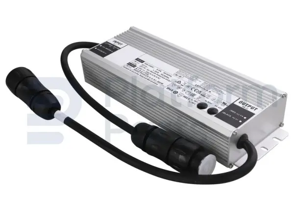 Alimentador electrónico ajustable de 285W IP65 para baterías de 55-75 Ah con conectores Souriou