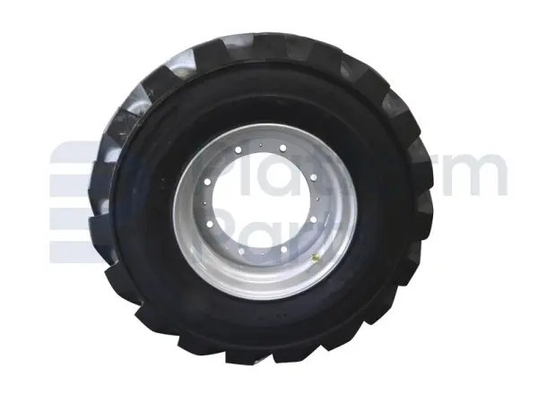 Ruwe terrein band + velg, opgeschuimd, OTR 14x17.5, links