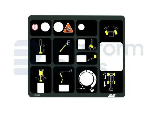 Pegatina, uso, caja de control