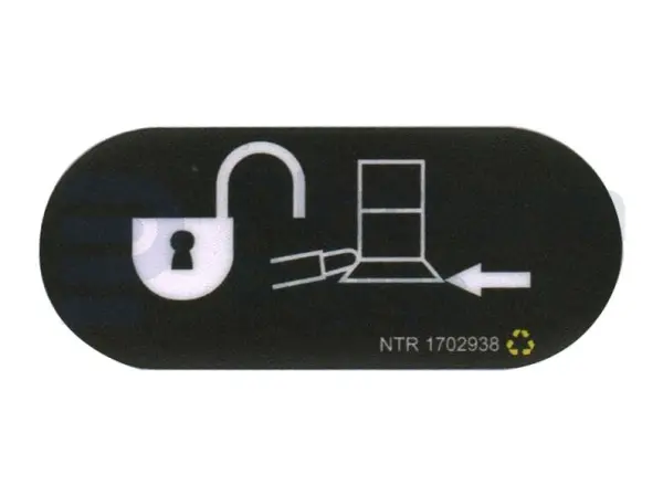 Autocollant, soft touch override, boîtier de commande