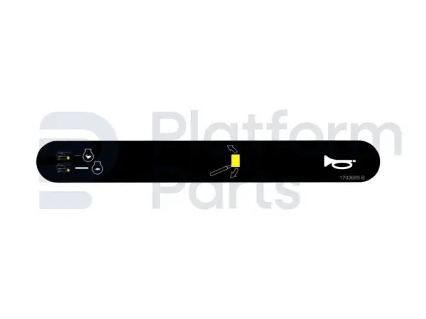 Autocollant, claxon, boîtier de commande