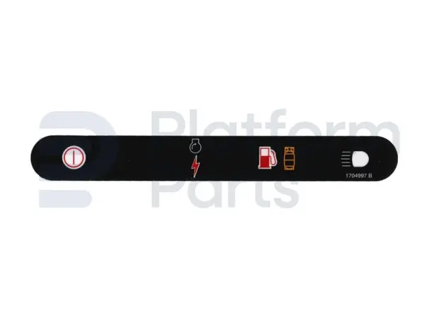 Decal, stop, control box