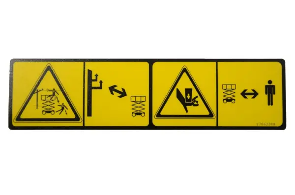 Aufkleber, Hochspannung-crushing hard, Scherenbühne