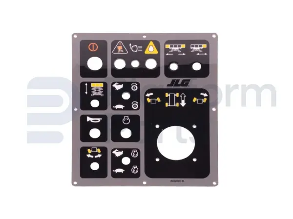 Sticker, bediening, control box