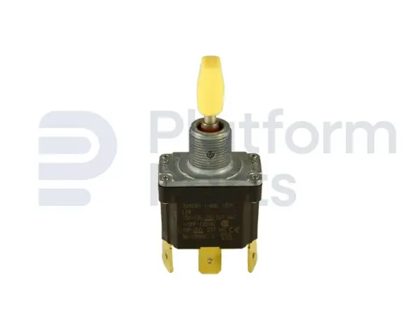 Toggle switch, ON-OFF-ON, DPDT