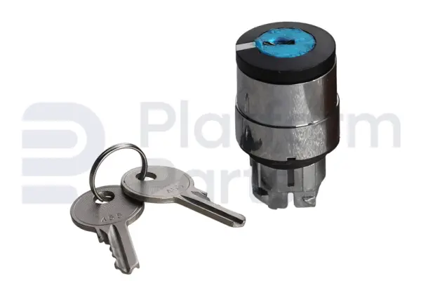 Interruptor, llave, 3P resorte regreso derecha a media, quitar llave del centro
