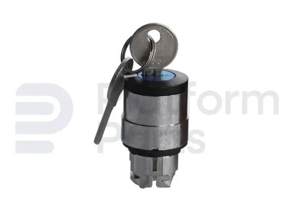 Interruptor, llave, 3P resorte regreso derecha a media, quitar llave izquierdo