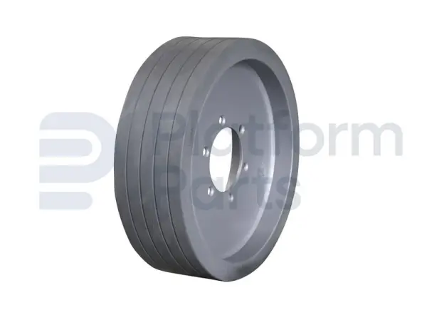 Non-marking wheel 'front'