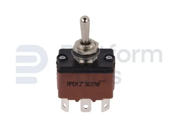 Toggle switch, (ON)-OFF-(ON)