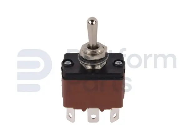 Toggle switch, (ON)-OFF-(ON)