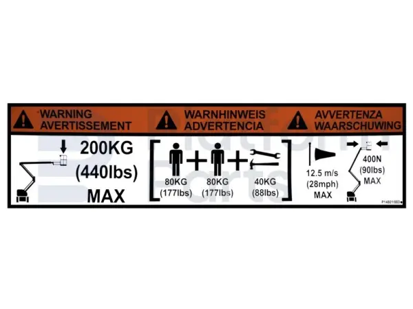 Autocollant avertissement