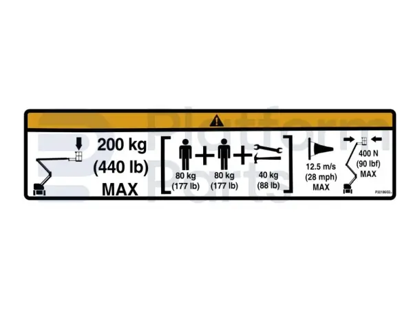 Autocollant avertissement