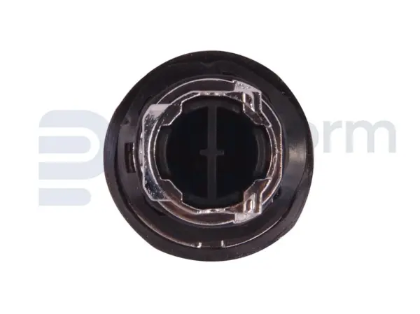Switch, push button, black (with cover)