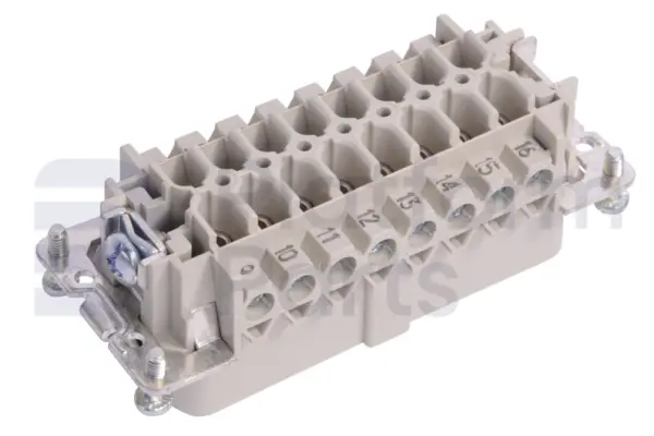 Tápon de conector, 'male insert, 16 pole'